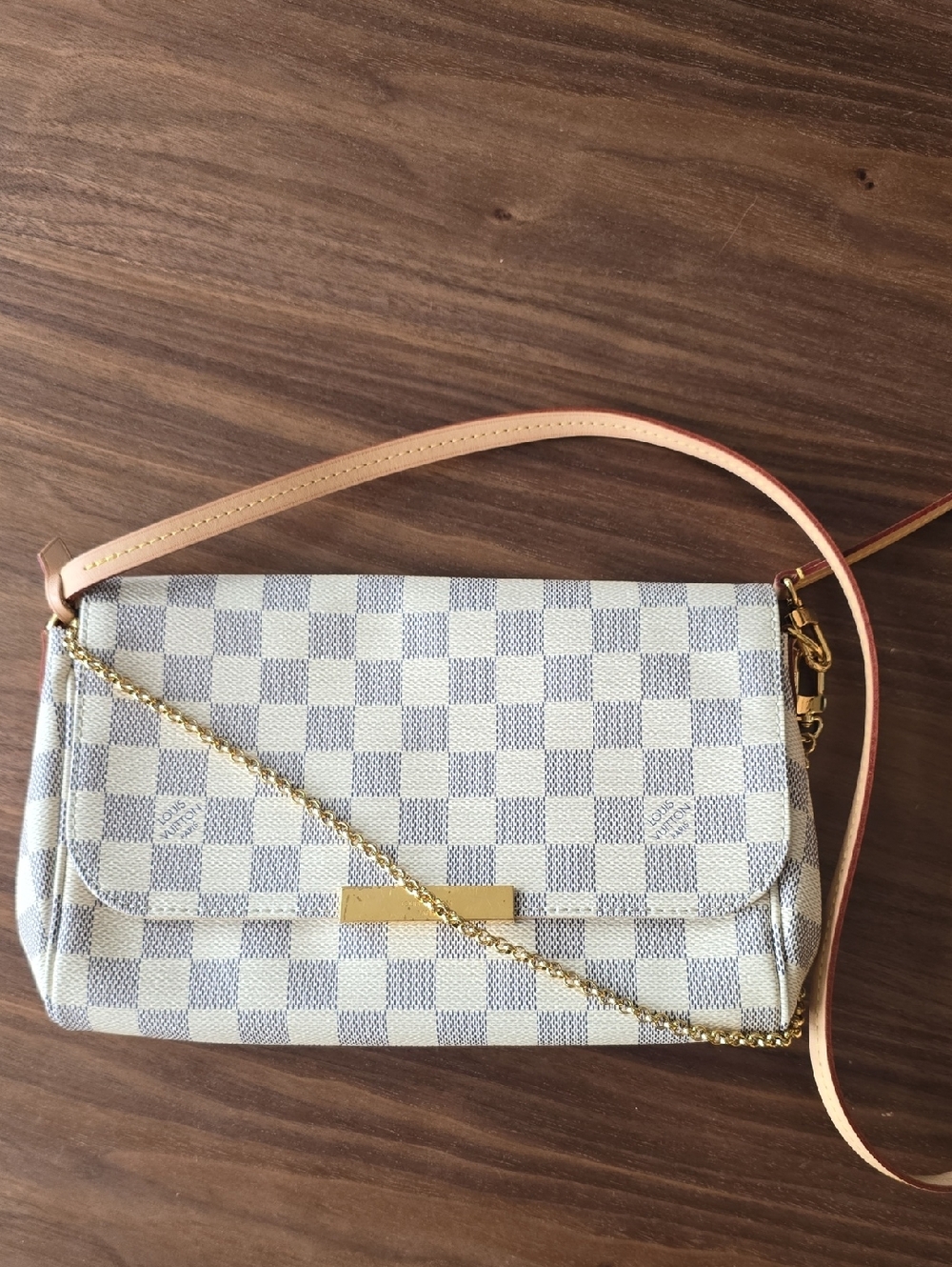 💍 Authentic LOUIS VUITTON Favorite MM Damier Azur 💍